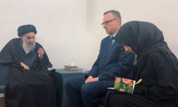 مكتب السيد علي السيستاني .. يصدر بياناً بعد استقباله رئيس فريق التحقيق الأممي بجرائم داعش